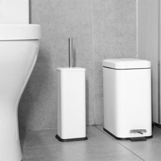 Jantex Vierkante Toiletborstel En Houder - Wit