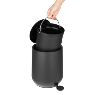 Jantex Ronde Pedaalemmer Zwart 5Ltr