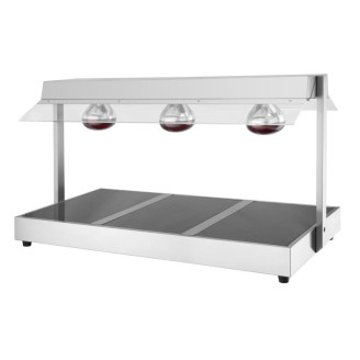 Buffalo Voedselverwarmer Met Galerij 3X GN 1/1