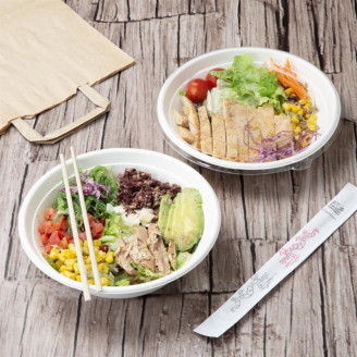 Fiesta Recyclable Bagasse Poke Bowl Basis 24Oz (50 stuks)