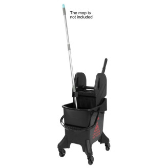 Jantex 20Ltr Hoge Mopemmer En Wringer - Rode Opdruk