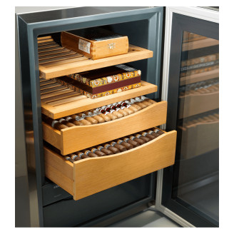 Liebherr Humidor rvs met glasdeur ZKes 453