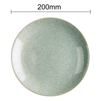 Olympia porselein coupeborden eendenei blauw - 200mm (4 stuks)