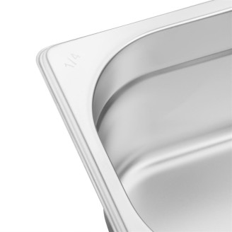 Vogue RVS gastronorm bak 1/4 GN - 100 mm