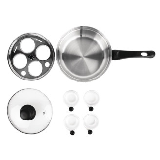 Vogue RVS ei-pocheer steelpan