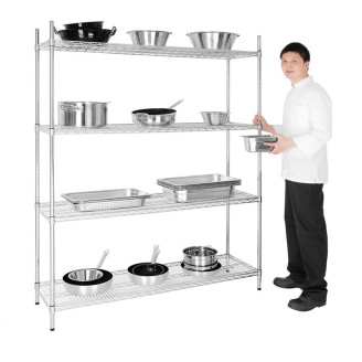 Multifunctionele draadrekken systeem, 1525x457x1830 mm (bxdxh), L929