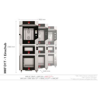 Tecnoeka digitale elektrische combi-oven MKF 664 TS