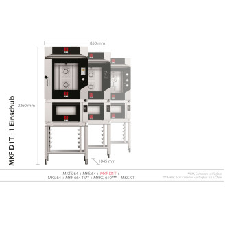 Tecnoeka digitale elektrische combi-oven MKF 664 TS