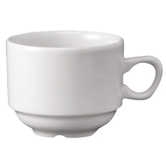 Churchill Whiteware Stapelbare Theekopjes Wit - 212ml (24 stuks)