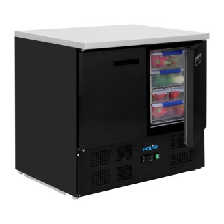 Polar G-Series 2-deurs koelwerkbank zwart - 257 liter - PG022