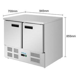 Polar G-Series Vrieswerkbank met dubbele deuren 240Ltr