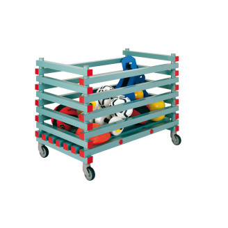 REA Kunststof stockagewagen - 1200x700x930mm - 90mm opening - Groen
