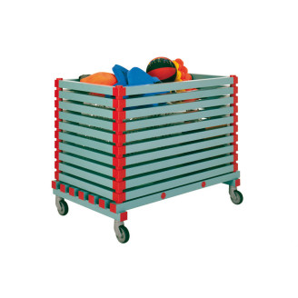 REA Kunststof stockagewagen - 1200x700x940mm - 20mm opening - Groen