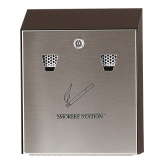 Wandasbak Smokers'Station gegalvaniseerd
