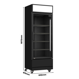 Combisteel Koelkast, Glasdeur FCU-370 BL