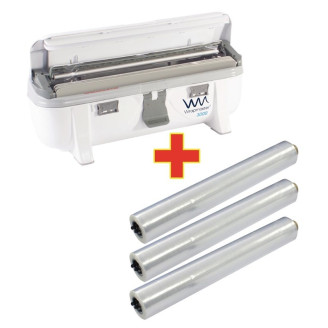Wrapmaster Speciale aanbieding 3000 dispenser en 3 x 300 m vershoudfolie