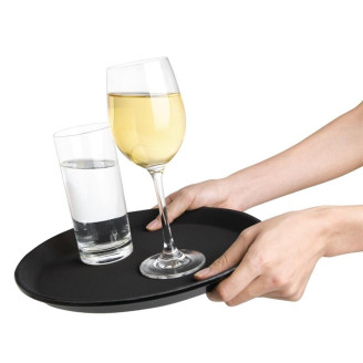 Olympia Bulk koop 6 kristallon polypropyleen ronde antislipdienbladen (6 Stuks)