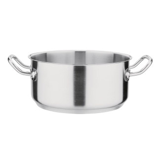 Vogue RVS kookpan laag model 24cm