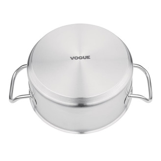 Vogue RVS kookpan laag model 24cm