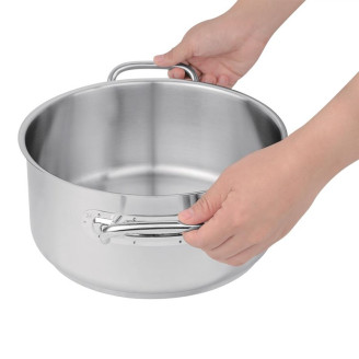 Vogue RVS kookpan laag model 24cm