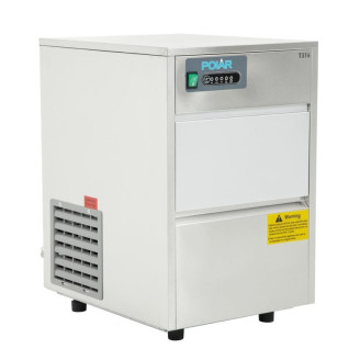 Polar G-serie holle ijsblokjesmachine met bunker 20 kg