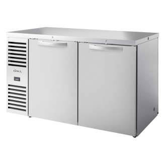 True doorgeef barkoelkast 2-deurs - 550L - RVS