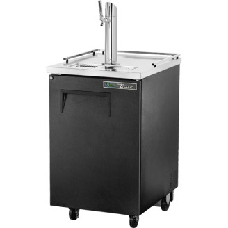 True 1-deurs fustkoeler met 1 tap - 227L - zwart