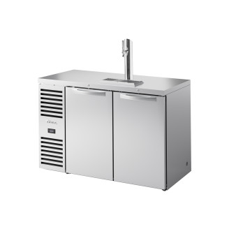 True 2-deurs fustkoeler met 1 tap - 550L - RVS