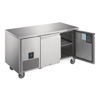 Polar U-Serie RVS vrieswerkbank - 2 deuren