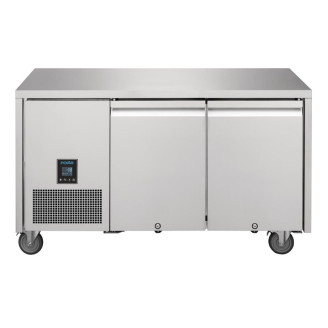 Polar U-Serie RVS vrieswerkbank - 2 deuren