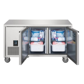 Polar U-Serie RVS vrieswerkbank - 2 deuren
