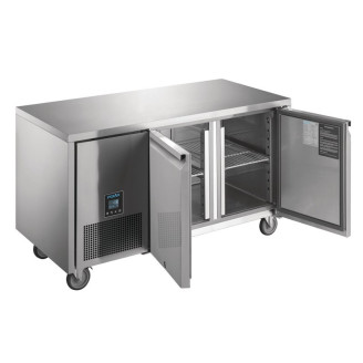Polar U-Serie RVS vrieswerkbank - 2 deuren