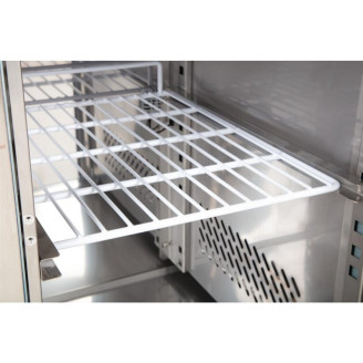 Polar U-Series Dubbele Deurs Werkbank koeling met Achterwand 282Ltr