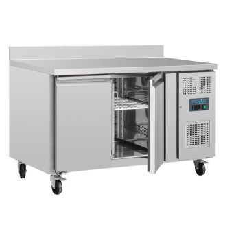Polar U-Series Dubbele Deurs Werkbank koeling met Achterwand 282Ltr