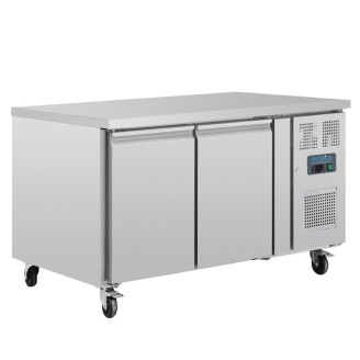 Polar U-serie 2-deurs Koelwerkbank met euronorm opslag - UA083 - 427L
