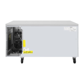 Polar U-serie 2-deurs Koelwerkbank met euronorm opslag - UA083 - 427L