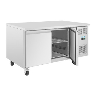 Polar U-serie 2-deurs Koelwerkbank met euronorm opslag - UA083 - 427L