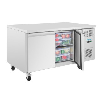 Polar U-serie 2-deurs Koelwerkbank met euronorm opslag - UA083 - 427L