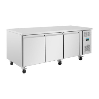 Polar U-serie 3-deurs Koelwerkbank met euronorm opslag - 634L