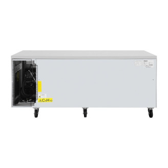 Polar U-serie 3-deurs Koelwerkbank met euronorm opslag - 634L