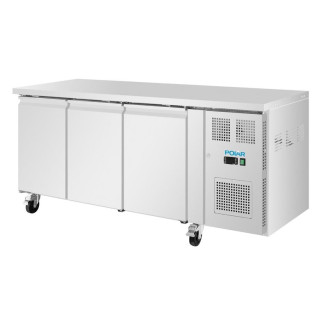 Polar U-Series Drie-deurs smalle koelwerkbank 231Ltr
