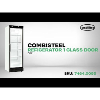 Combisteel Koelkast glasdeur 382l