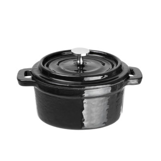 Vogue gietijzeren mini ronde braadpan zwart