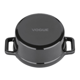Vogue gietijzeren mini ronde braadpan zwart