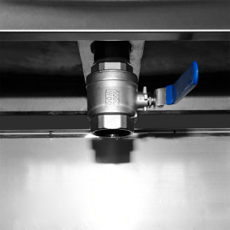Maxima Frituurpan - 45 L - 1 Mand - met Tapkraan - 400V
