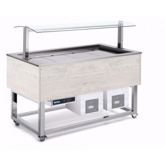 Afinox Essence gekoeld buffet - ES-BLUE PLUS 3x 1/1 GN - geforceerd