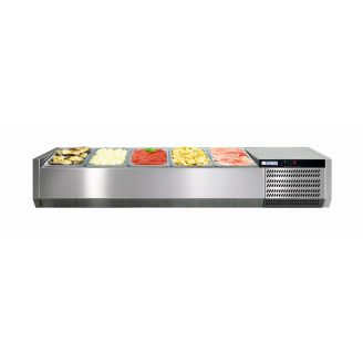 Afinox ingredi&euml;ntenkoeling - VRS 1260/S GN 1/1 - zonder glasopbouw
