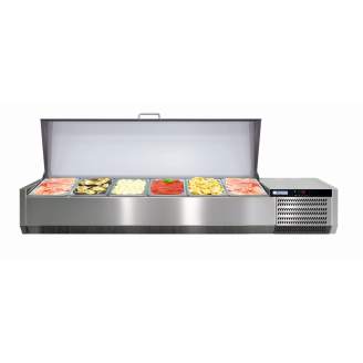 Afinox ingredi&euml;ntenkoeling - VRS 1300/S GN 1/1 - RVS deksel