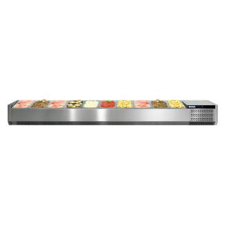 Afinox ingredi&euml;ntenkoeling - VRS 2560/S GN 1/1 - zonder glasopbouw