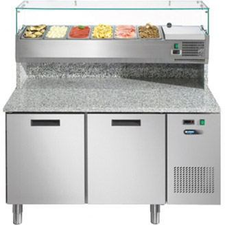 Afinox pizzawerkbank FRESH PIZZA 2P